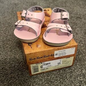 Pink Infant Saltwater Sandals